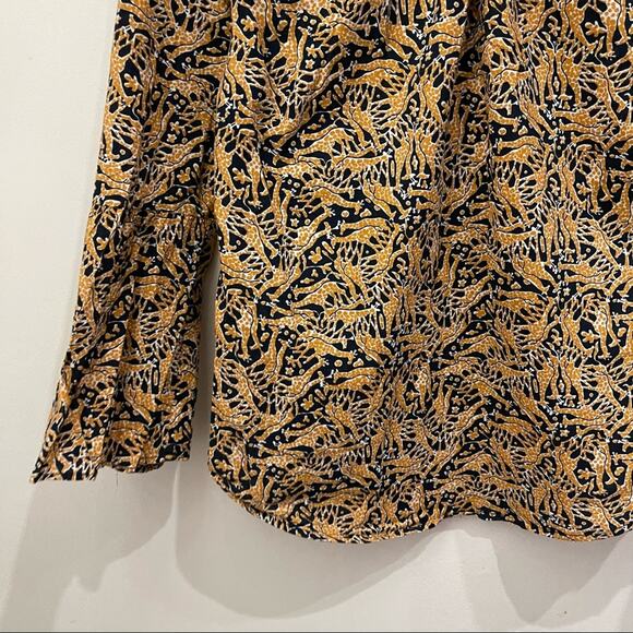 Drake’s London for J Crew Giraffe Print Top - Picture 5 of 12